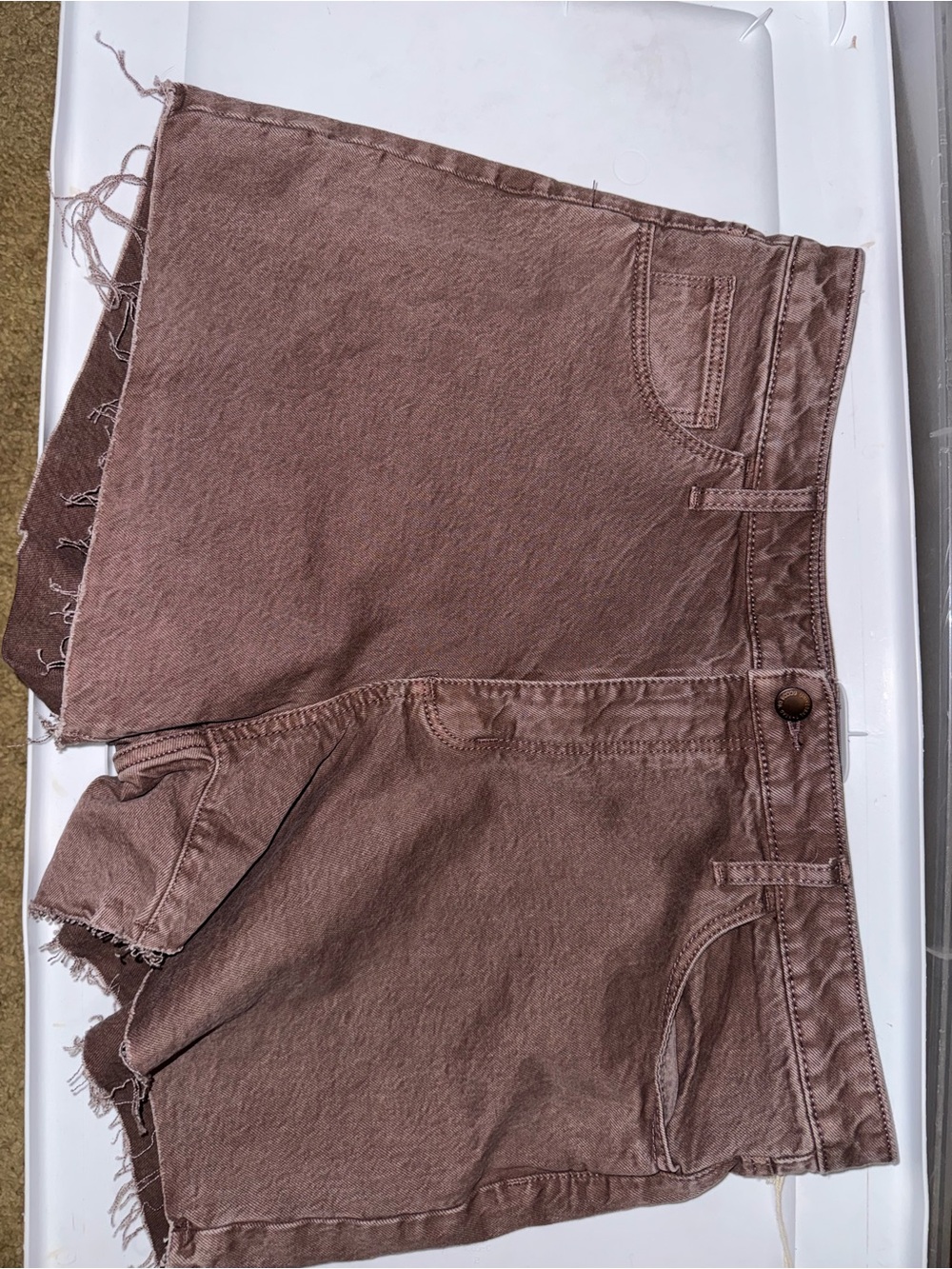 Universal Thread Faded Mauve High-Rise Denim Shorts